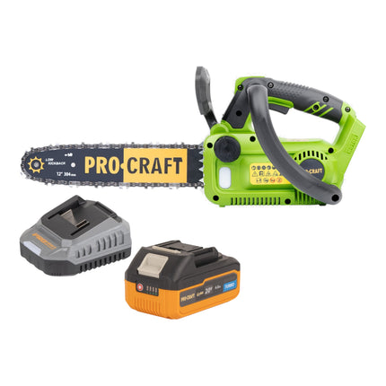 Procraft PKA42Libb Akku Kettensaege 20 V 304 mm Brushless 1x Akku 4 0 Ah Ladegeraet 0 - toolbrothers