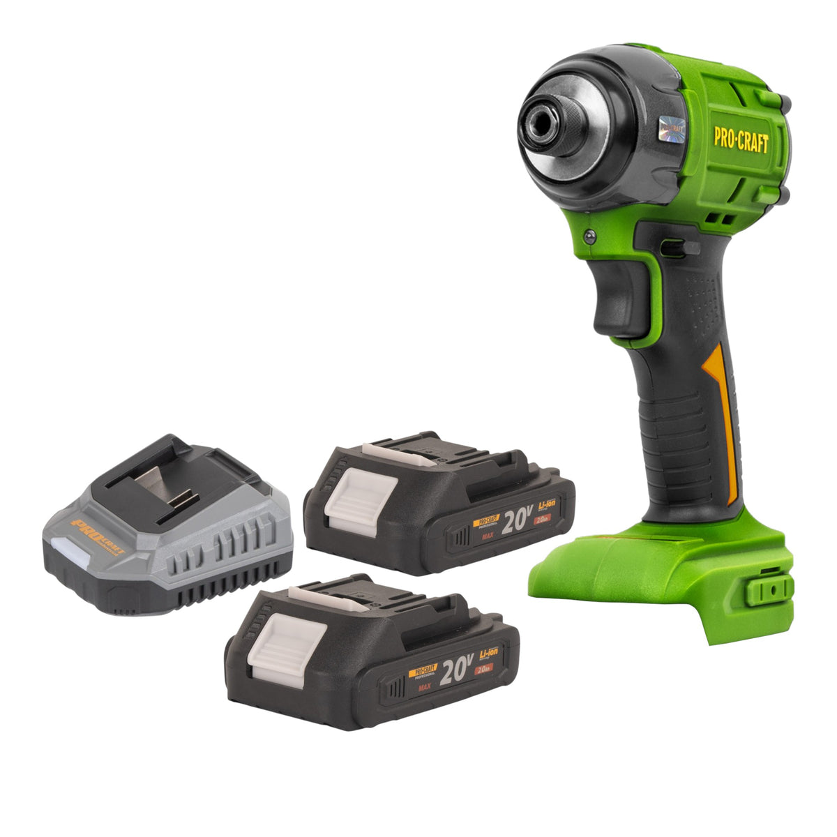 Avvitatore a impatto a batteria Procraft PS22bb 20 V 230 Nm 1/2" Brushless + 2 batterie 2,0 Ah + caricabatterie