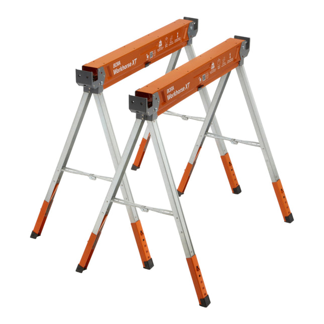 BORA Workhorse XT Arbeitsbock Paar 760 860 mm Hoehenverstellbar PM 3360T 1225 kg Gesamttragfaehigkeit 0 - toolbrothers