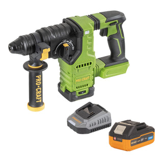 Procraft PHA30bb Akku Bohrhammer 20 V 2 8 J SDS plus Brushless 1x Akku 4 0 Ah Ladegeraet 0 - toolbrothers