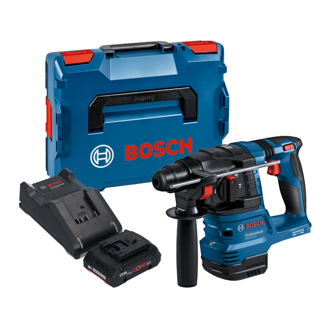 Bosch GBH 18V 22 Professional Akku Bohrhammer 18 V 1 9 J SDS Plus Brushless 1x ProCORE Akku 4 0 Ah Ladegeraet L Boxx 0 - toolbrothers