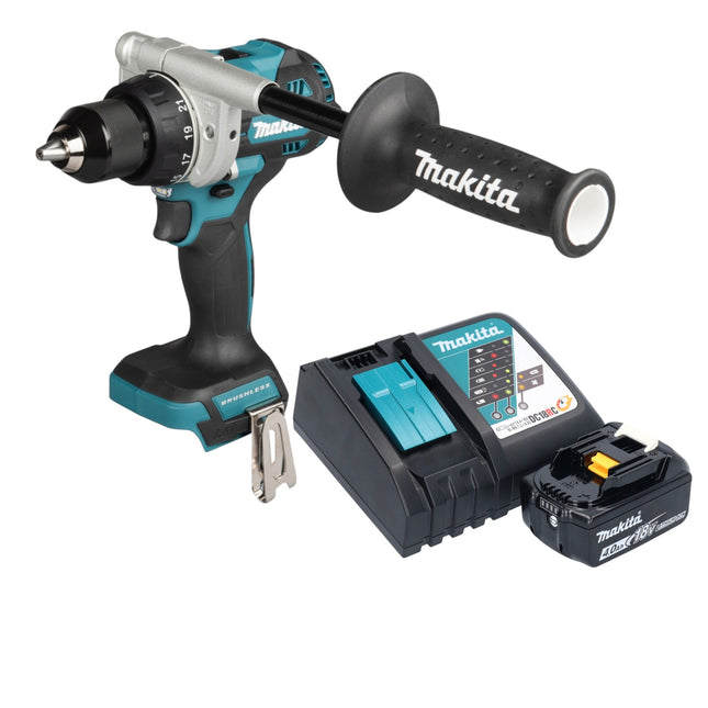Makita DDF 492 RM1 Akku Bohrschrauber 18 V 141 Nm Brushless 1x Akku 4 0 Ah Ladegeraet 0 - toolbrothers