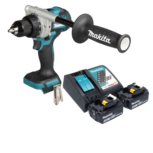 Makita DDF 492 RM Akku Bohrschrauber 18 V 141 Nm Brushless 2x Akku 4 0 Ah Ladegeraet 0 - toolbrothers