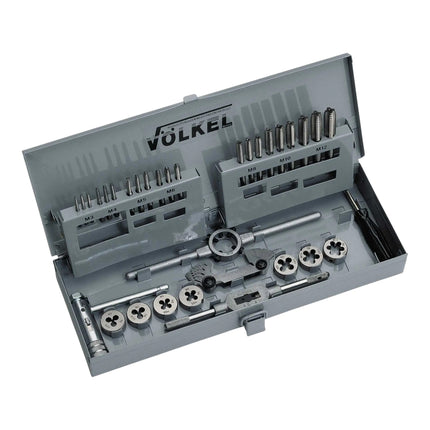 V LKEL P V 12 Handgewindebohrer Schneideisen Set 31 tlg M3 M12 HSS G 49501 DIN 352 223 1 - toolbrothers