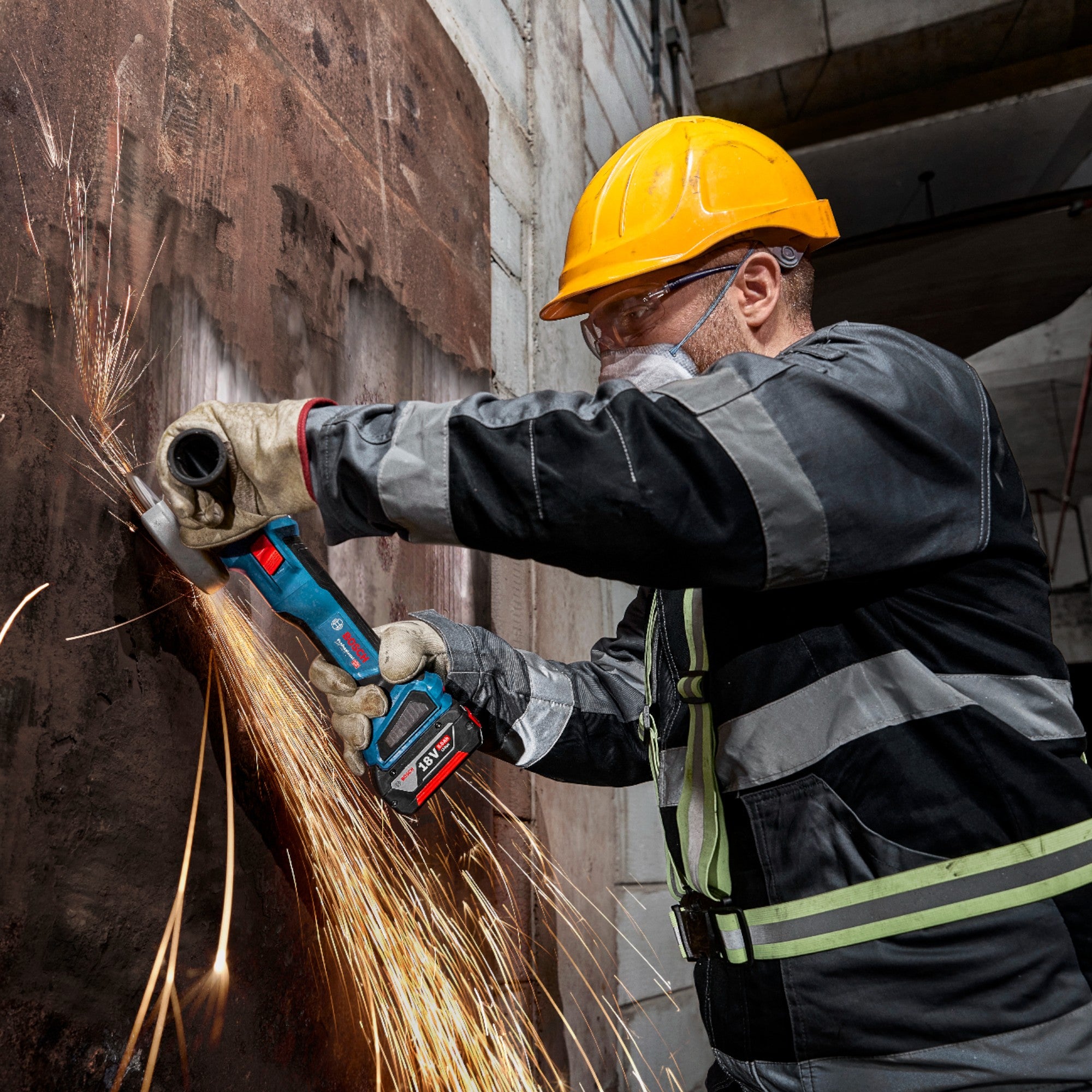 Bosch GWS 18V 11 Professional Akku Winkelschleifer 18 V 125 mm 2x ProCORE Akku 5 5 Ah Ladegeraet 3 - toolbrothers