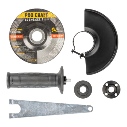 Procraft PW2350 Winkelschleifer 1300 Watt 125 mm Brushless 3 - toolbrothers