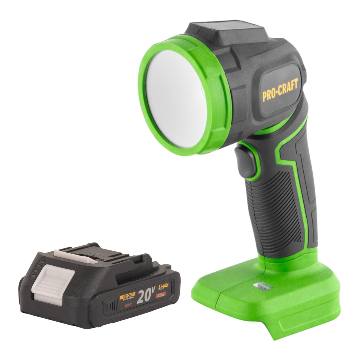 Procraft LL18bb Faretto LED a batteria 20 V 300 lm + 1x batteria 2,0 Ah - senza caricabatterie