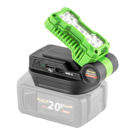 Procraft LL20bb Akku LED Strahler 20 V 500 lm 1x Akku 2 0 Ah Ladegeraet 2 - toolbrothers
