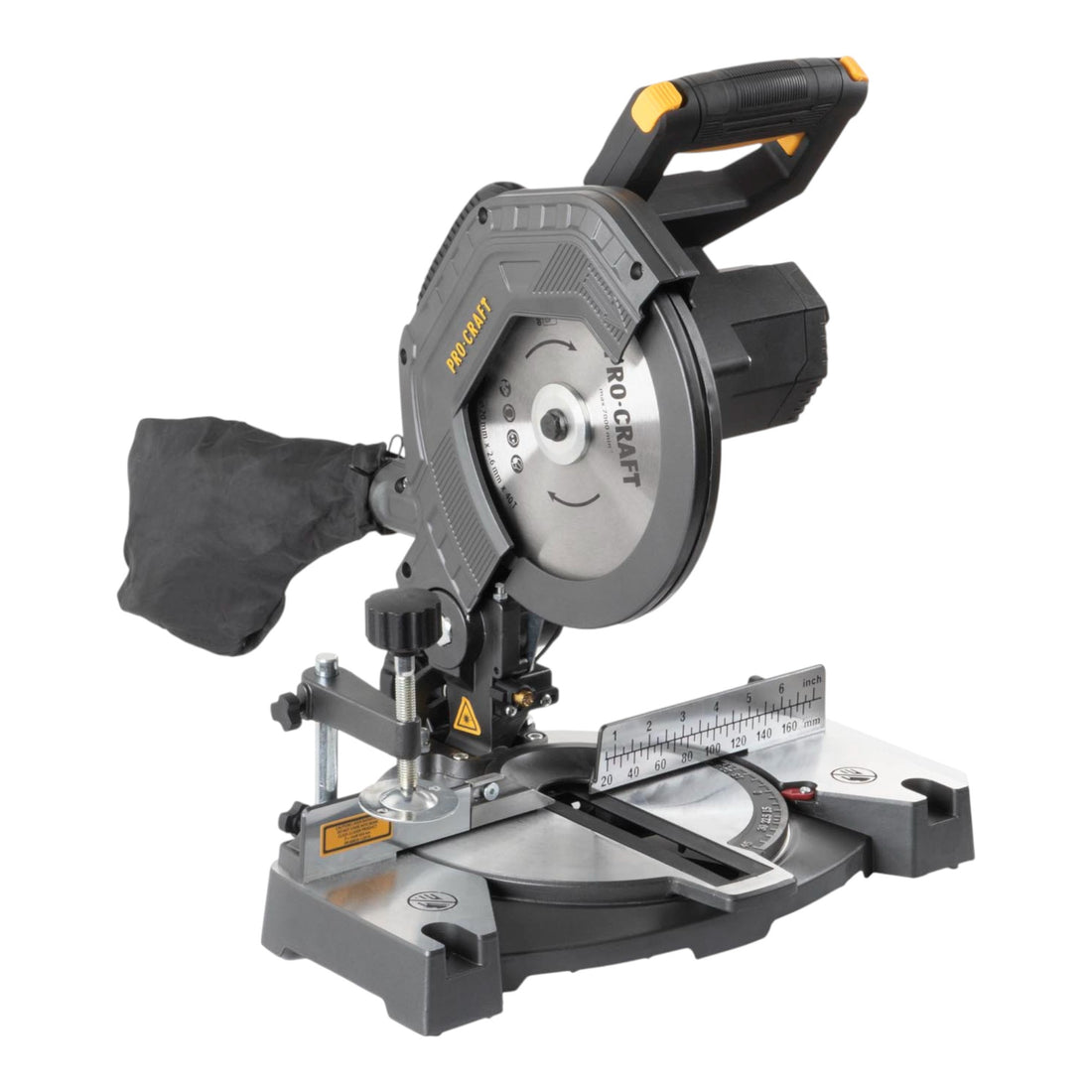 Procraft PGS20bb Sega circolare a batteria 20 V 210 mm Brushless + 1x batteria 4,0 Ah + caricabatteria