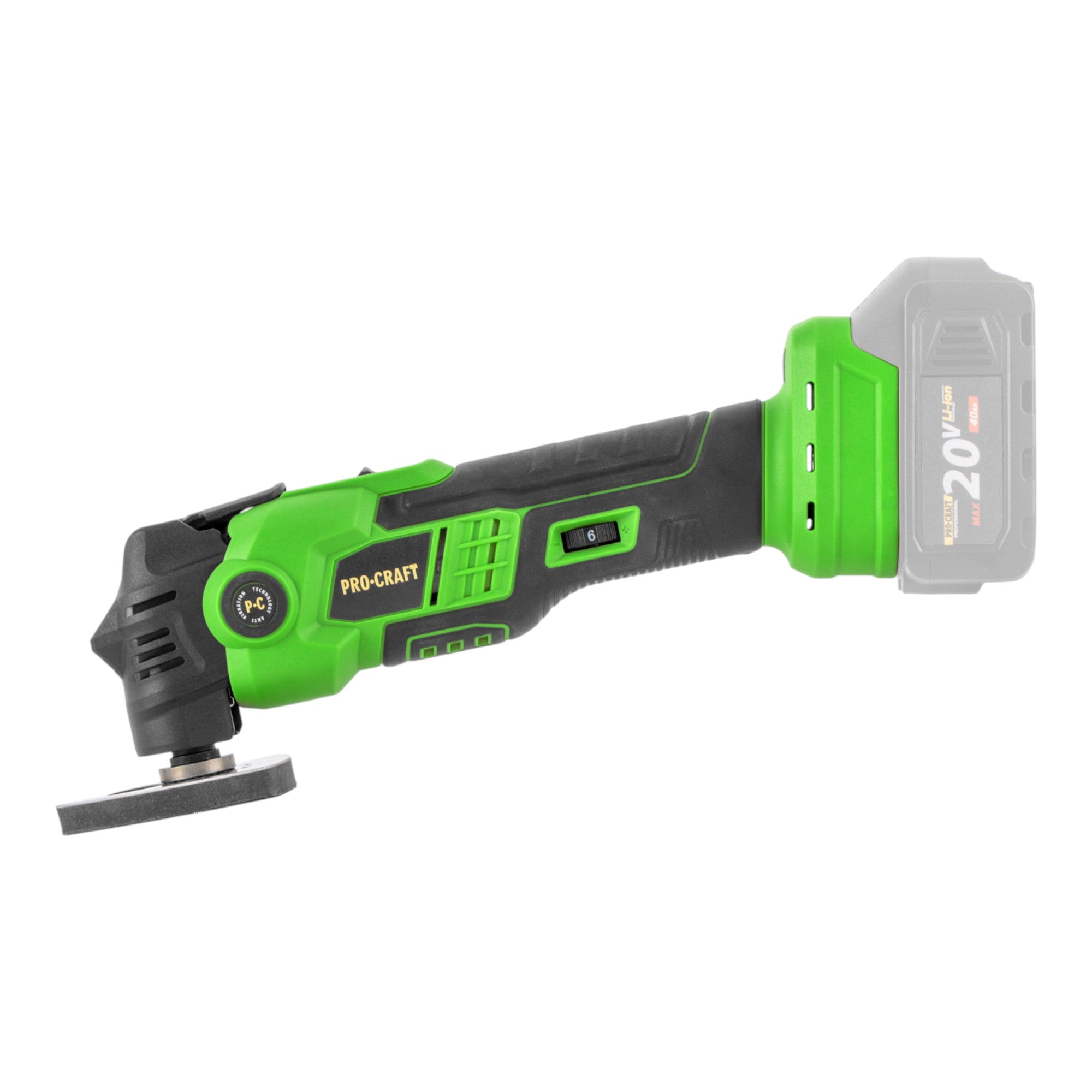 Procraft PMT22bb Akku Multifunktionswerkzeug 20 V Brushless ohne Akku ohne Ladegeraet 2 - toolbrothers