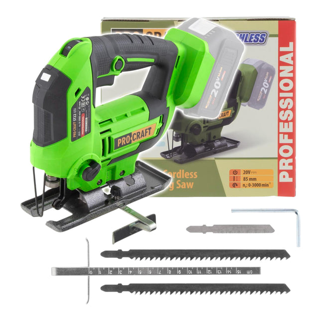 Procraft ST22 Akku Stichsaege 20 V 80 mm Brushless Solo ohne Akku ohne Ladegeraet 0 - toolbrothers