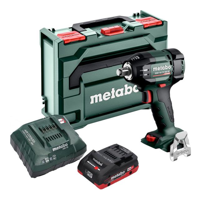 Metabo SSW 18 LTX 550 BL Akku Schlagschrauber 18 V 550 Nm Brushless 1x LiHD Akku 4 0 Ah Ladegeraet metaBOX 0 - toolbrothers