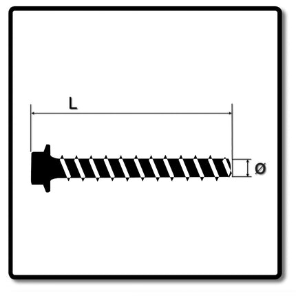 HECO MULTI-MONTI-plus SS Betonschraube 10 x 80 mm 50 Stk. SW 13 Sechskantkopf verzinkt A2K ( 2x 48403 ) - Toolbrothers