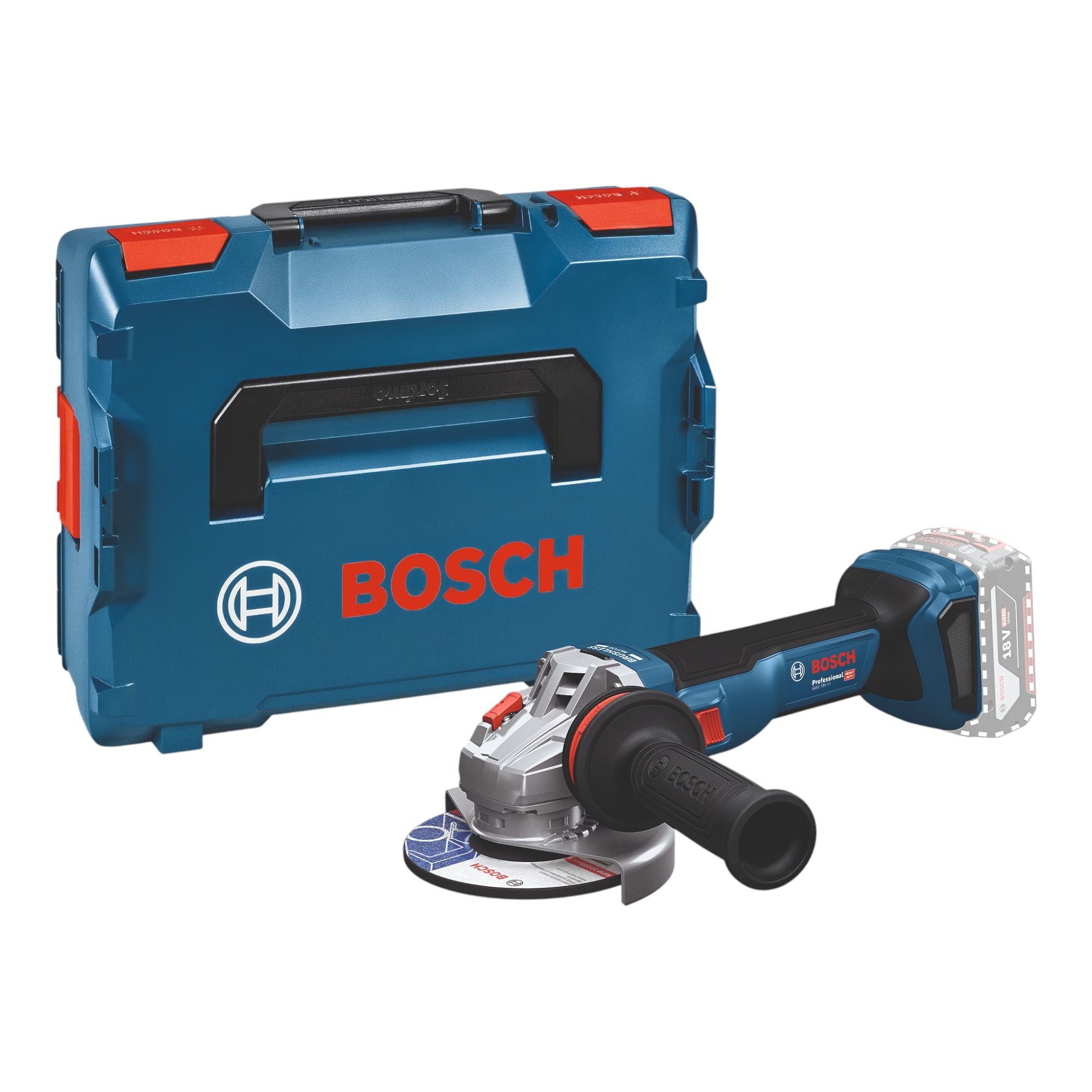 Bosch GWS 18V 11 Professional Akku Winkelschleifer 18 V 125 mm Brushless L Boxx 06019N4102 ohne Akku ohne Ladegeraet 0 - toolbrothers