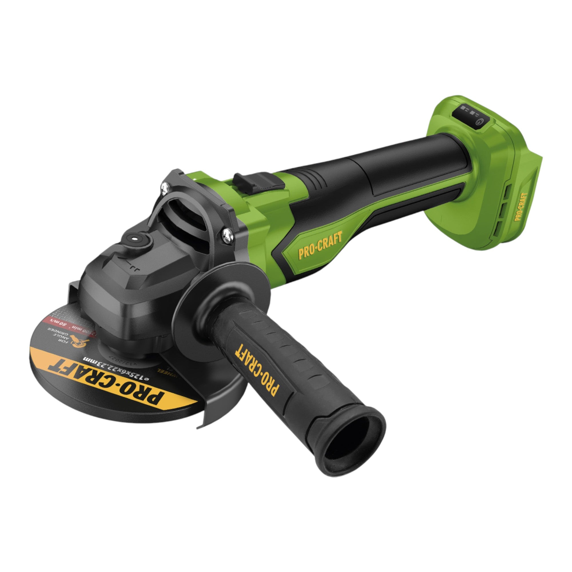 Procraft PGA22 BB Akku Winkelschleifer 20 V 125 mm Brushless 1x Akku 2 0 Ah Ladegeraet RHINO Toolcase 1 - toolbrothers