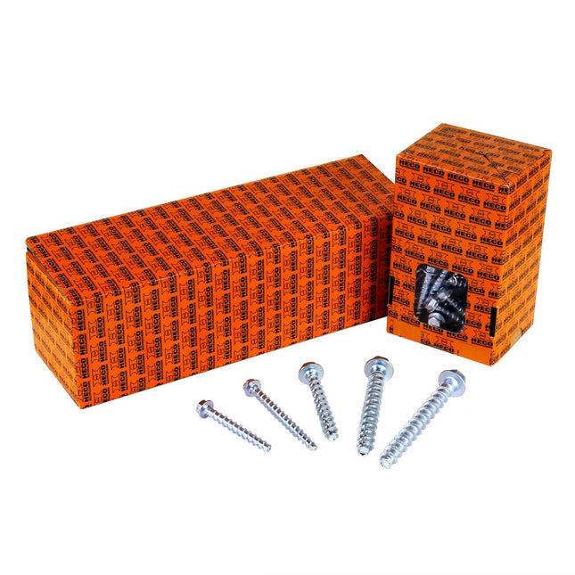 HECO MULTI-MONTI-plus SS Betonschraube 12 x 100 mm 50 Stk. SW 15 Sechskantkopf verzinkt A2K ( 2x 48411 ) - Toolbrothers