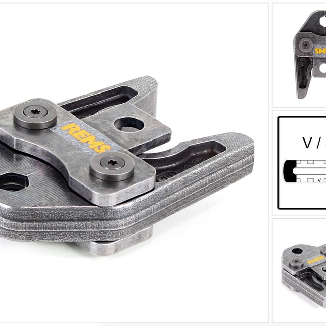 REMS Pressbacke Presszange Standard V15 ( 570115 ) für ROMAX 4000 / Akku Press ACC etc - Toolbrothers