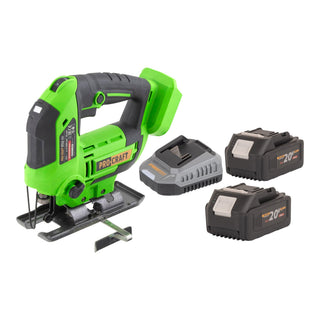 Procraft ST22 Akku Stichsaege 20 V 80 mm Brushless 2x Akku 4 0 Ah Ladegeraet 0 - toolbrothers