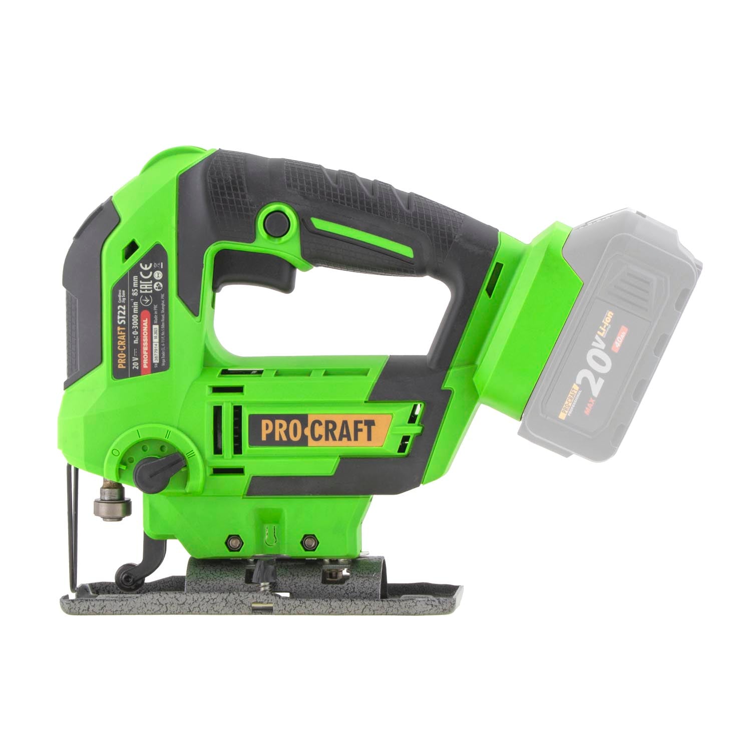 Procraft ST22 Akku Stichsaege 20 V 80 mm Brushless 2x Akku 4 0 Ah Ladegeraet RHINO Toolcase 1 - toolbrothers