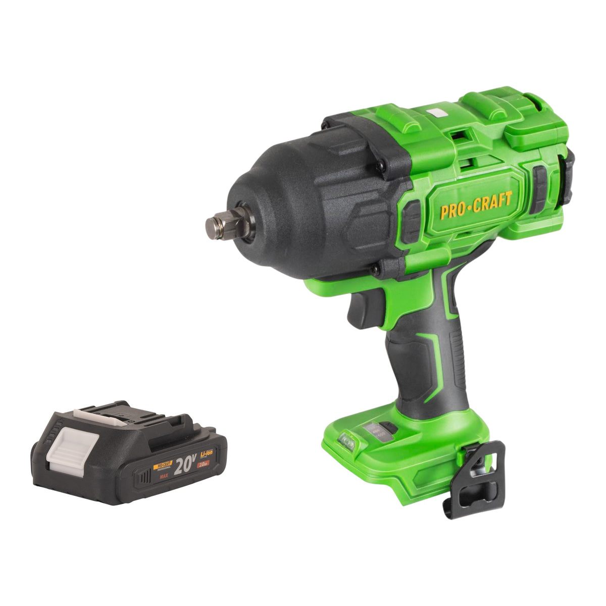 Avvitatore a batteria Procraft PWA80bb 20 V 1600 Nm 1/2" Brushless + 1x batteria 2,0 Ah - senza caricabatteria