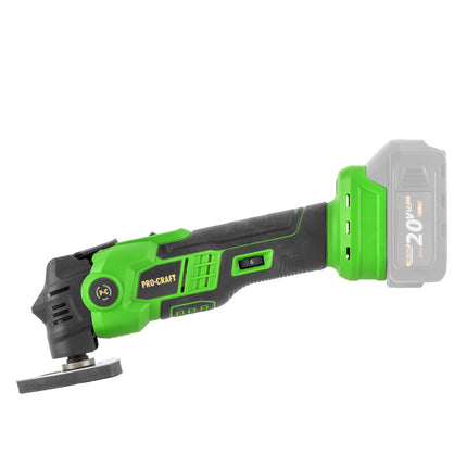 Procraft PMT22bb Akku Multifunktionswerkzeug 20 V Brushless 1x Akku 2 0 Ah Ladegeraet RHINO Toolcase 1 - toolbrothers