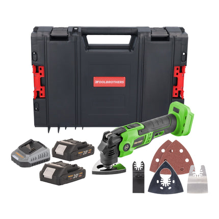 Procraft PMT22bb Akku Multifunktionswerkzeug 20 V Brushless 2x Akku 2 0 Ah Ladegeraet RHINO Toolcase 0 - toolbrothers