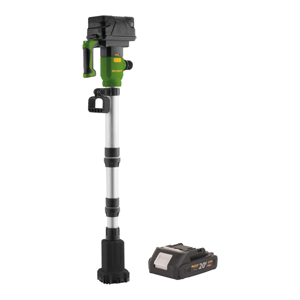 Procraft CPN20bb Pompa sommersa a batteria 20 V 2725 l/h + 1x batteria 2,0 Ah - senza caricabatterie