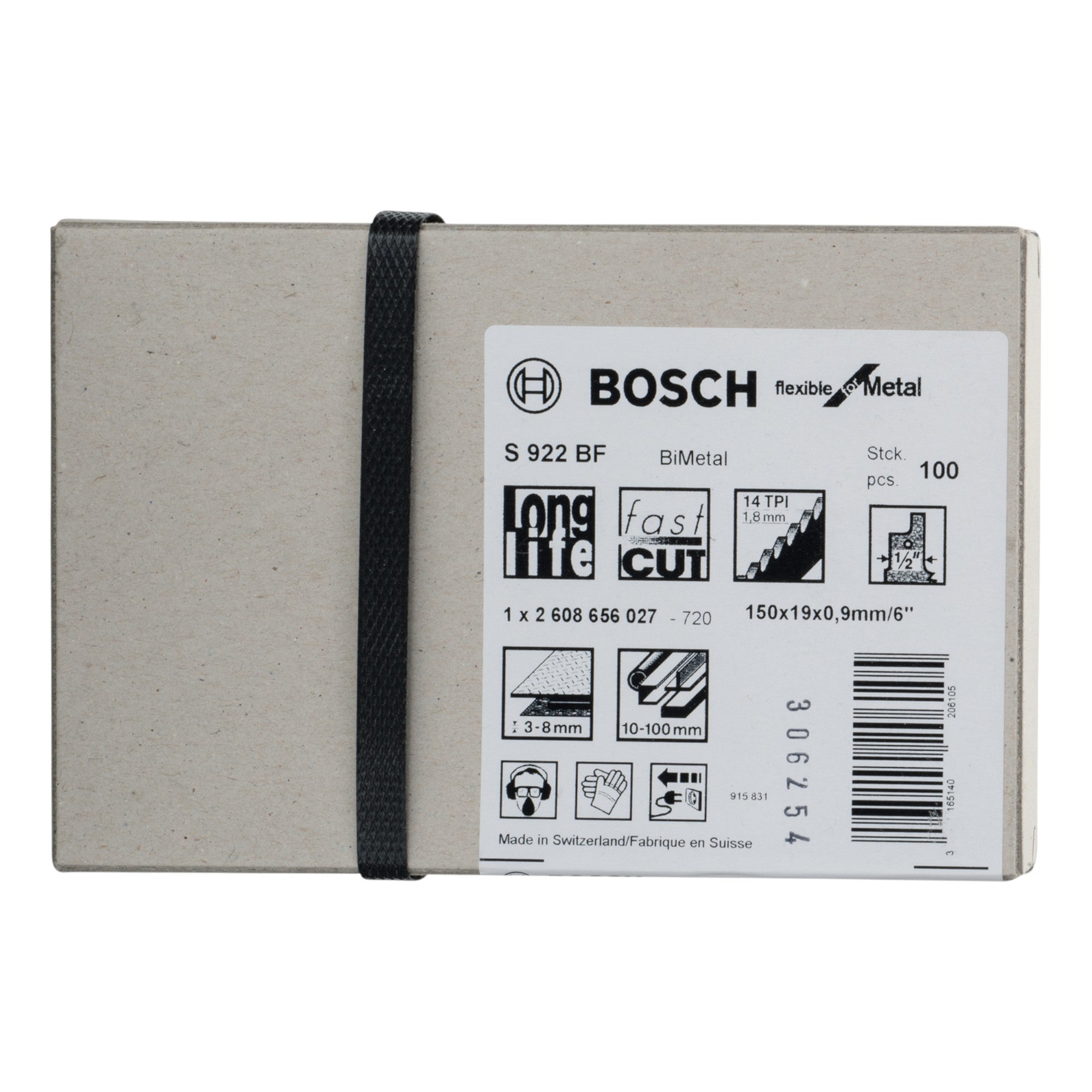 Bosch Professional S 922 BF Flexible for Metal Saebelsaegeblatt BIM 100 Stk 2608656027 150 mm fuer Metall 1 - toolbrothers