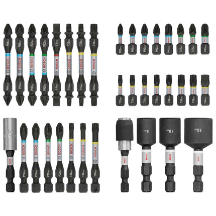 Bosch PRO Impact Schrauber Bit und Stecknuss Set 36 teilig 2608522517 Phillips Pozidriv Torx Schlitz 3 - toolbrothers