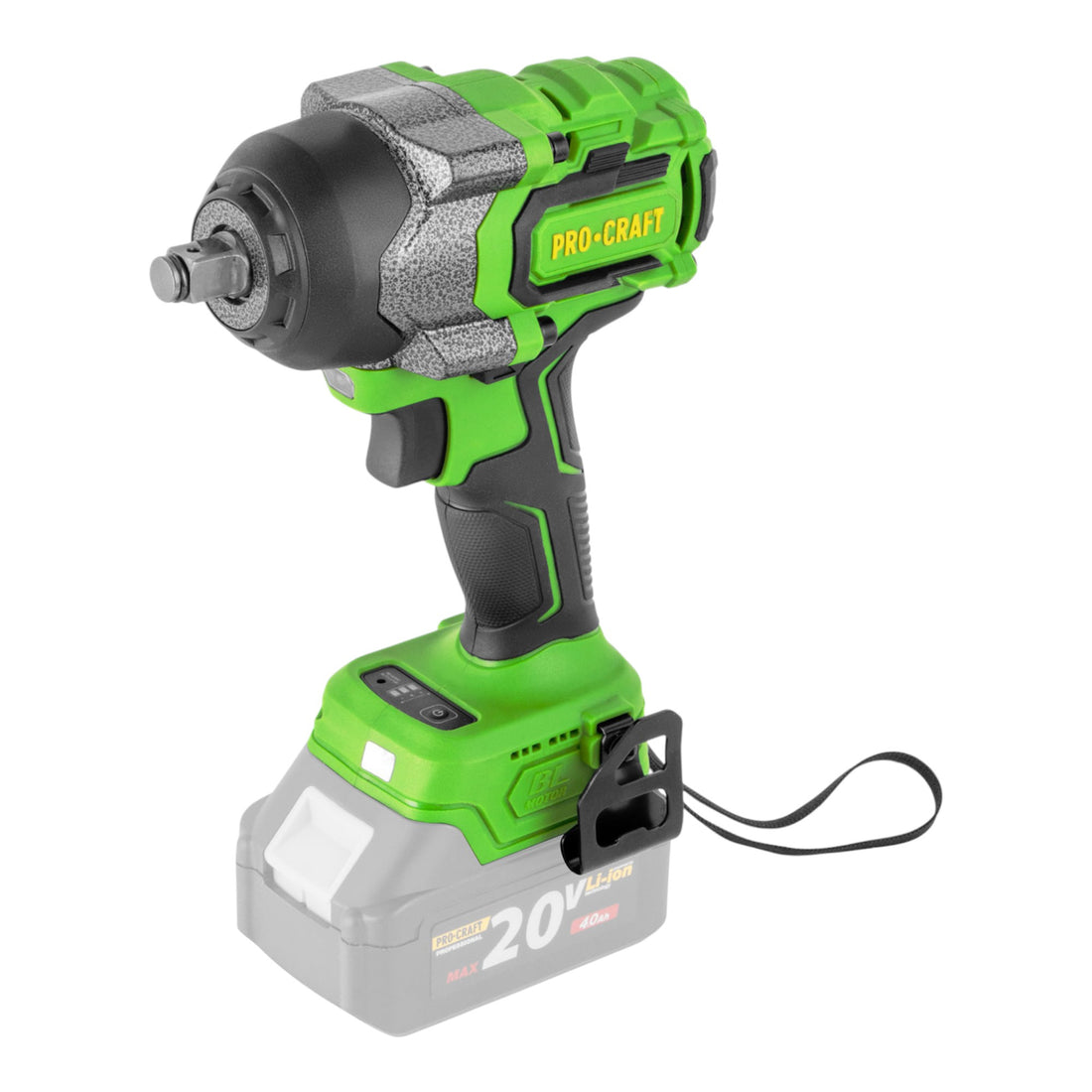 Avvitatore a impatto a batteria Procraft PWA36bb 20 V 850 Nm 1/2" Brushless Solo - senza batteria, senza caricabatteria