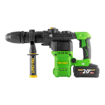 Procraft PHA50 1B C Akku Bohrhammer 20 V 7 J SDS max Brushless 1x Akku 8 0 Ah Ladegeraet Koffer 2 - toolbrothers