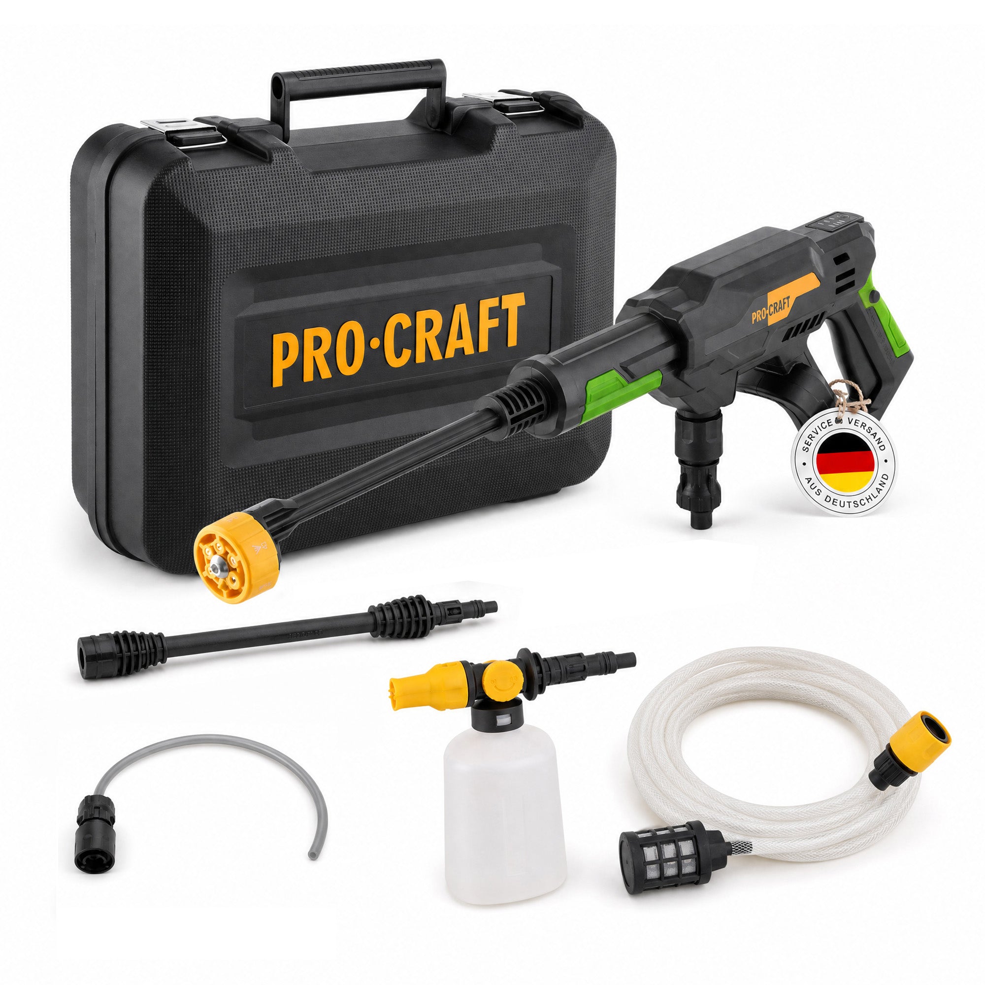 Procraft CW20bb Akku Hochdruckreiniger 20 V 30 bar 180 l h Brushless Koffer ohne Akku ohne Ladegeraet 0 - toolbrothers