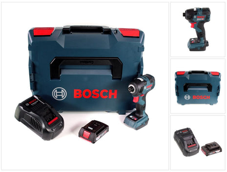 Bosch GDR 18 V-200 C Akku Drehschlagschrauber 18 V 1/4" in L-Boxx + 1 x 2,0 Ah Akku + Ladegerät - Toolbrothers