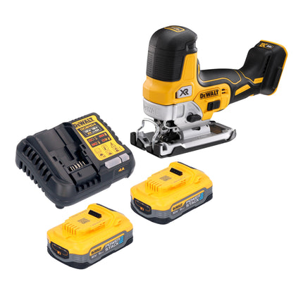 DeWalt DCS 335 H2 Akku Stichsaege 18 V 135 mm Brushless 2x Powerstack Akku 5 0 Ah Ladegeraet 0 - toolbrothers