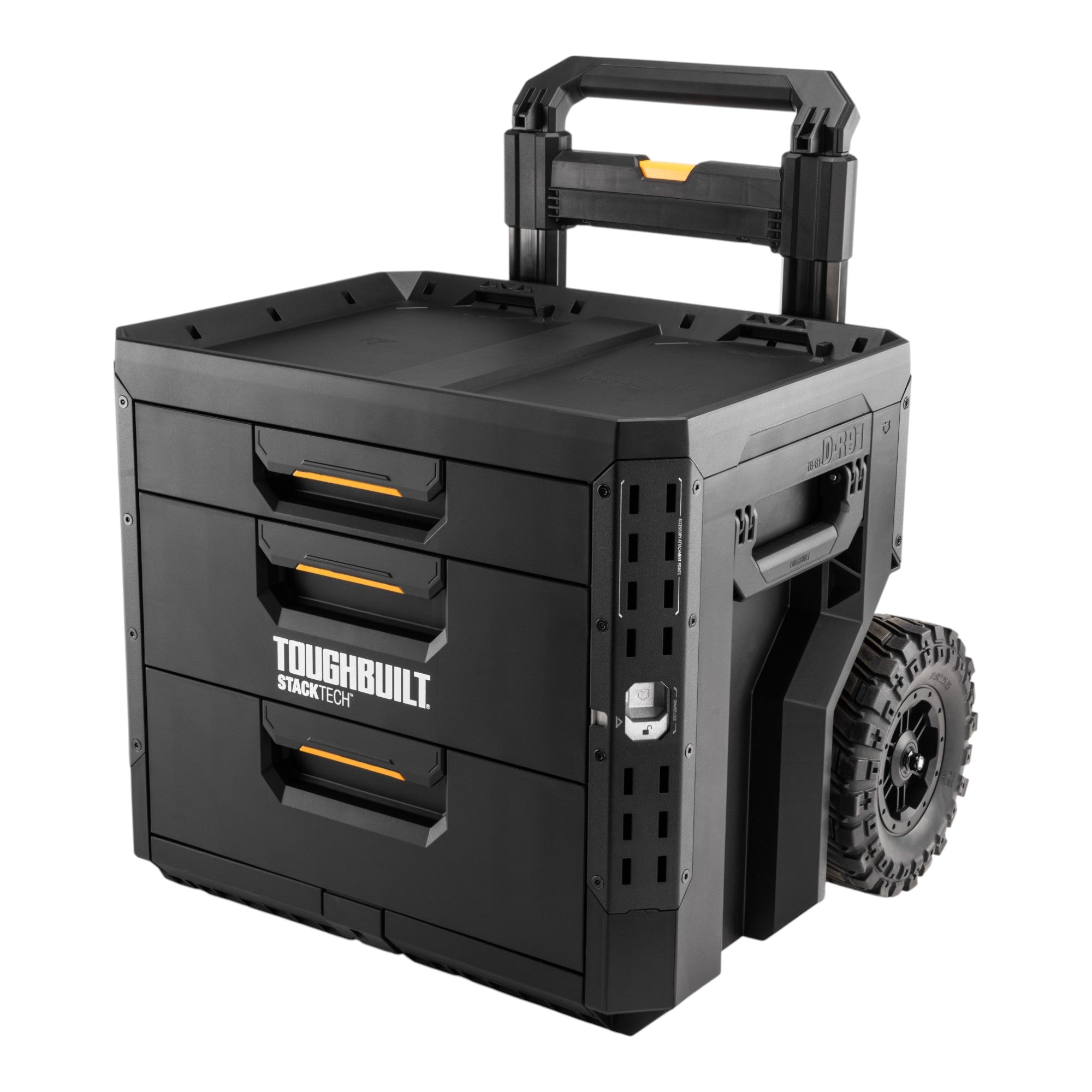Toughbuilt STACKTECH rollbare Werkzeug Box abschliessbar mit 3 Schubladen TB B1 D R93  0 - toolbrothers