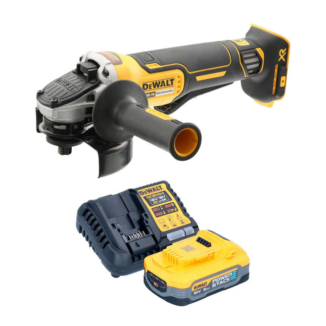 DeWalt DCG 406 H1 Akku Winkelschleifer 18 V 125 mm Brushless 1x Powerstack Akku 5 0 Ah Ladegeraet 0 - toolbrothers