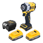 DeWalt DCF 921 E2 Akku Schlagschrauber 18 V 400 Nm 1 2 Brushless 2x Powerstack Akku 1 7 Ah Ladegeraet 0 - toolbrothers