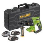 Procraft PHA40bb c Akku Bohrhammer 20 V 2 6 J SDS plus Brushless 2x Akku 2 0 Ah Ladegeraet Koffer 0 - toolbrothers