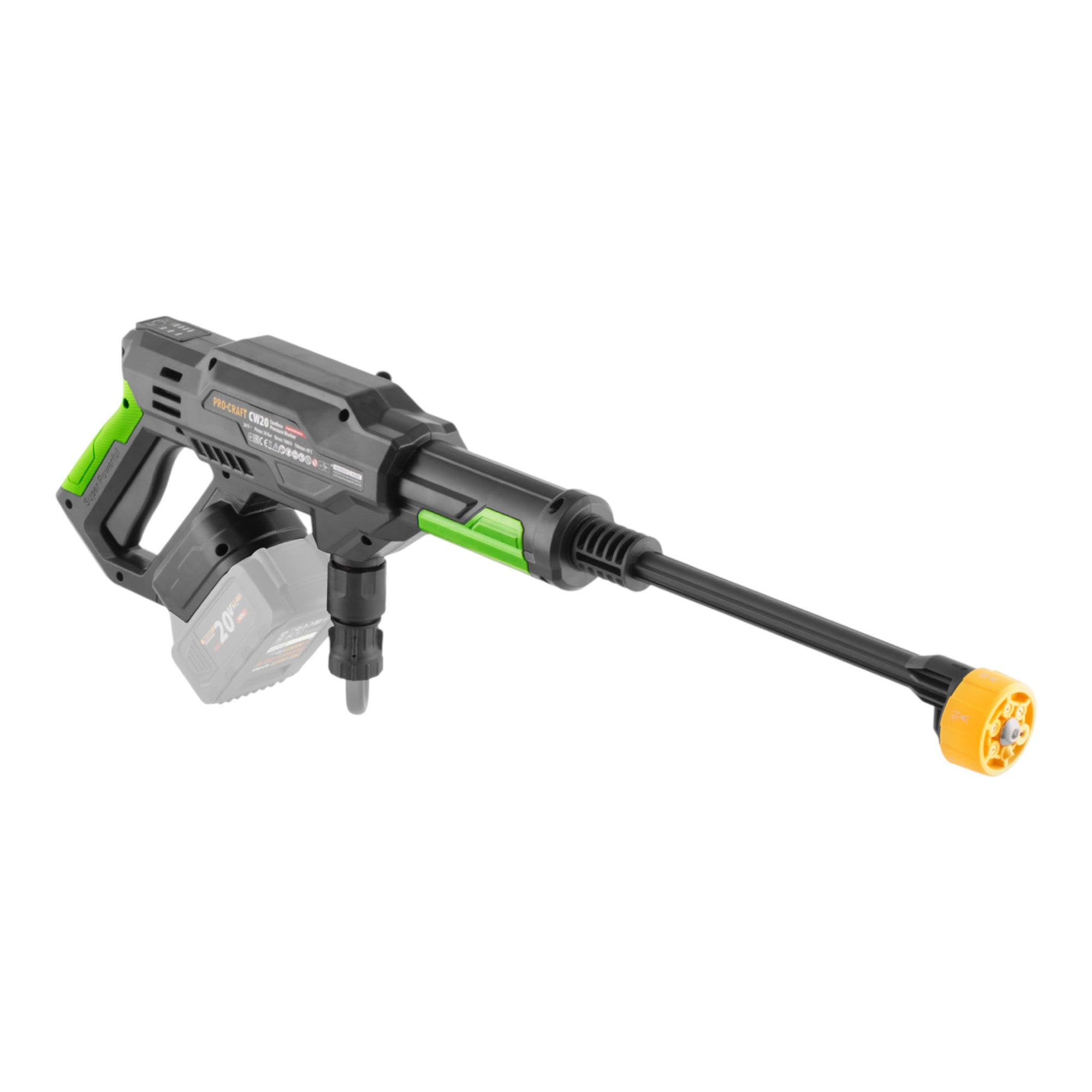 Procraft CW20bb Akku Hochdruckreiniger 20 V 30 bar 180 l h Brushless 1x Akku 2 0 Ah Ladegeraet Koffer 2 - toolbrothers