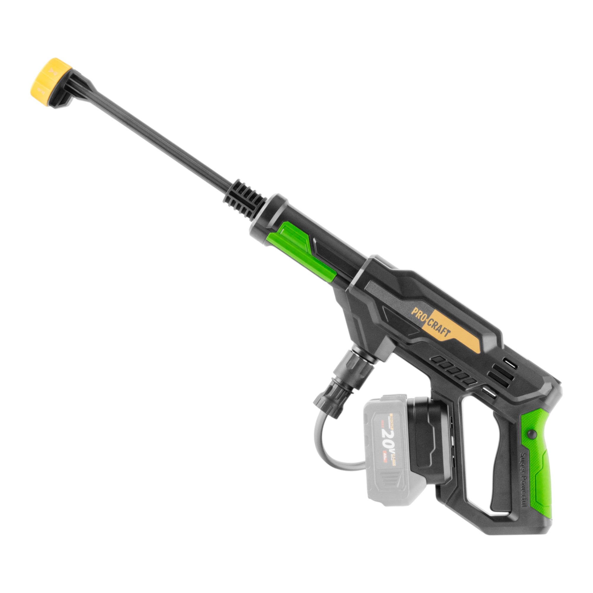 Procraft CW20bb Akku Hochdruckreiniger 20 V 30 bar 180 l h Brushless 2x Akku 2 0 Ah Ladegeraet Koffer 1 - toolbrothers
