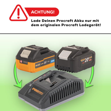 Procraft Industrial CD20A Akku Schlagbohrschrauber 20 V 85 Nm 1x Akku 4 0 Ah Ladegeraet 32 tlg Bit Set Koffer 4 - toolbrothers