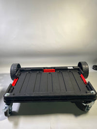 Qbrick System ONE Transport Platform stapelbar 745 x 510 x 180 mm mit Schwenkraedern aus Metall und Bremse Gebraucht 0 - toolbrothers