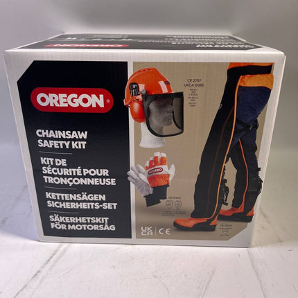 Oregon Kettensaegen Schutzausruestung Set 574742A mit Schutzhelm Beinschutz und Handschuhe Unvollstaendig 0 - toolbrothers