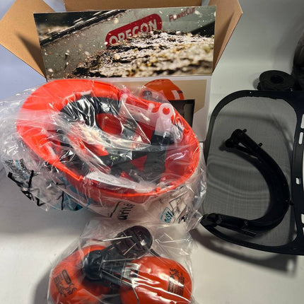 Oregon Kettensaegen Schutzausruestung Set 574742A mit Schutzhelm Beinschutz und Handschuhe Unvollstaendig 2 - toolbrothers