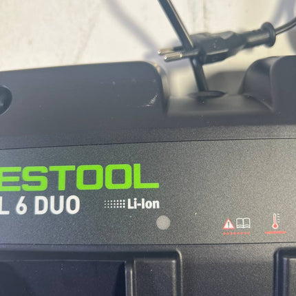 Festool TCL 6 DUO Doppel Schnellladegeraet 10 8 V 18 V 2x 6 A 577017 Leicht Gebraucht 3 - toolbrothers
