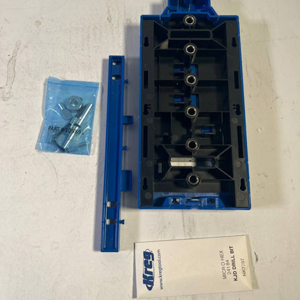 Kreg LR32 Lochreihen Bohrschablone 32 mm blau 5 mm Bohrer KMA3232 INT OVP Beschaedigt 2 - toolbrothers