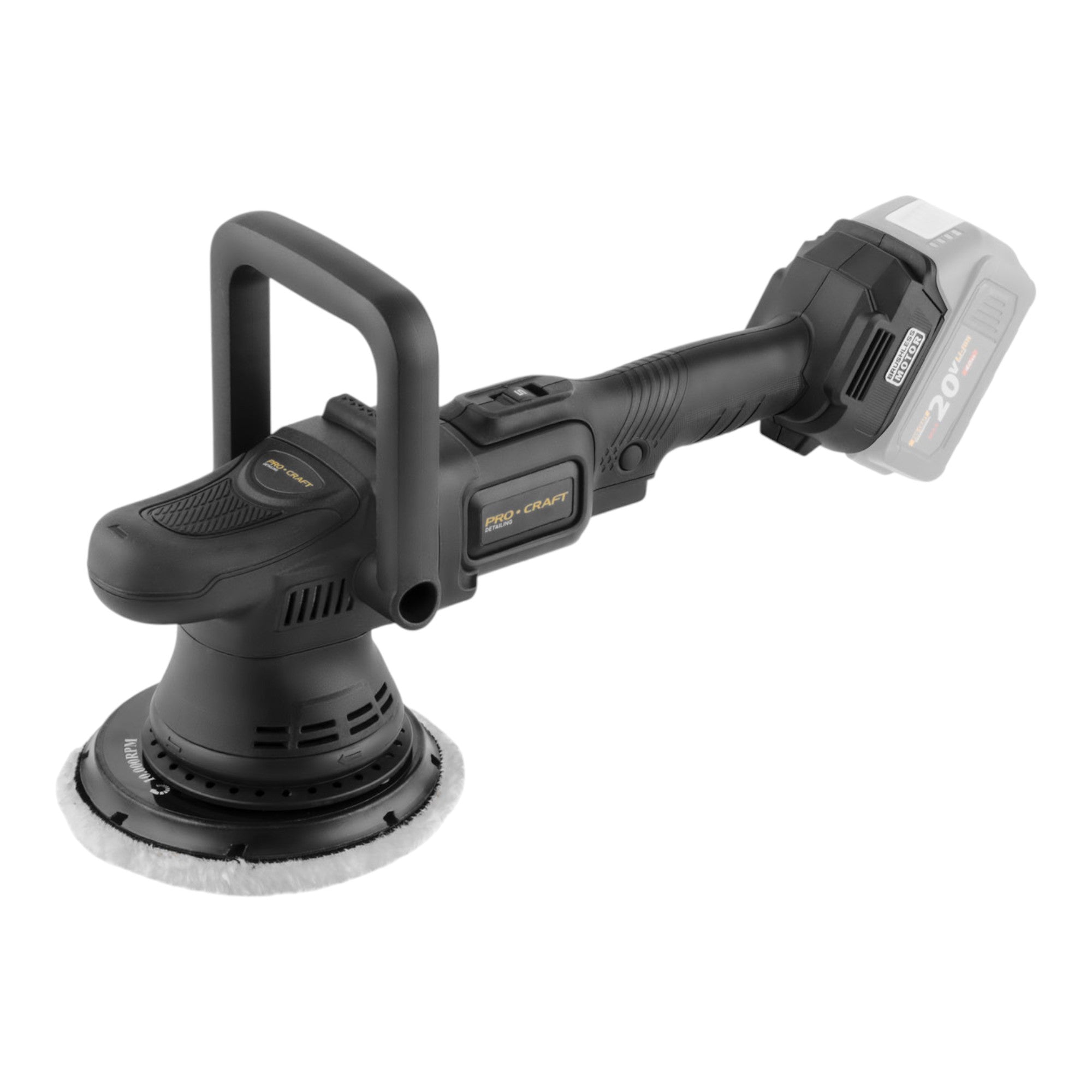 Procraft PM22bb Akku Poliermaschine 20 Volt 150 mm 1x Akku 2 0 Ah ohne Ladegeraet 1 - toolbrothers