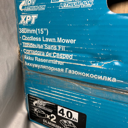 Makita DLM 382 Z Akku Rasenmaeher 36 V 2x 18 V 38 cm 40 l Solo ohne Akku ohne Ladegeraet OVP Beschaedigt 2 - toolbrothers