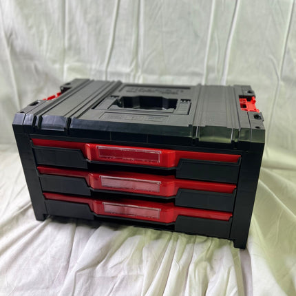 Qbrick System PRO Drawer 3 Toolbox 2 0 Expert stapelbar 450 x 310 x 244 mm 3x 4 5 l IP54 mit drei Schublaeden 21 Inlays Beschaedigt 0 - toolbrothers