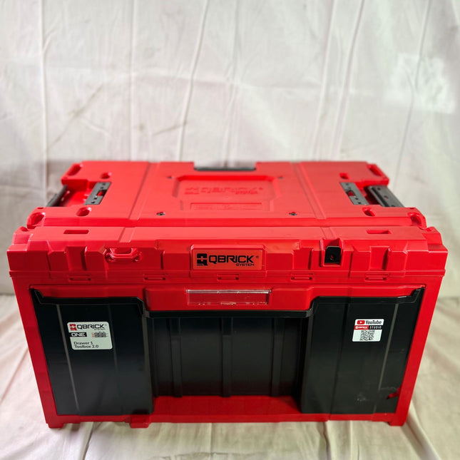 Qbrick System ONE Drawer 1 Toolbox 2 0 Red Ultra HD Custom Werkzeugbox 587 x 380 x 340 mm 32 5 L mit einer Schublade Beschaedigt 0 - toolbrothers